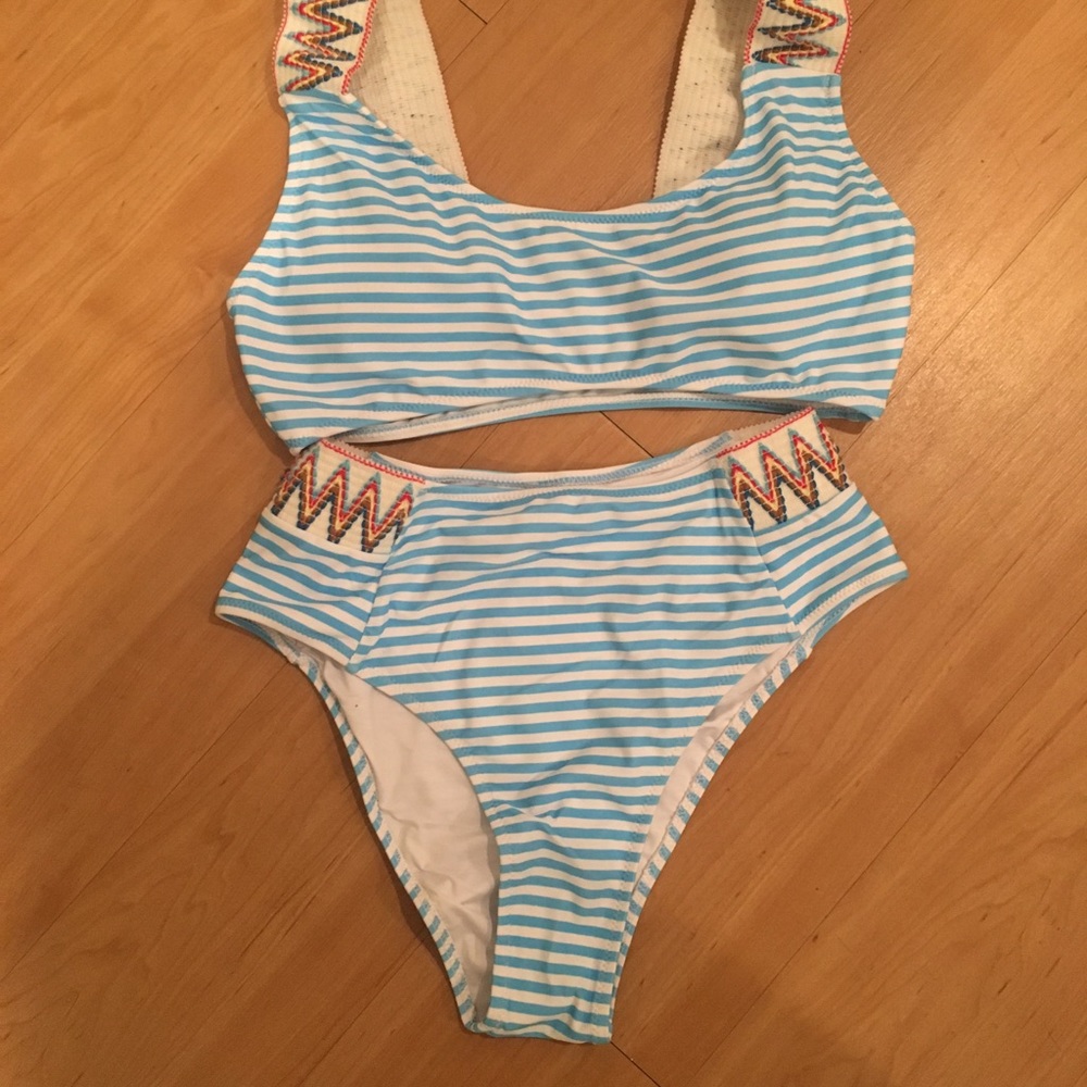 Blue swim suit